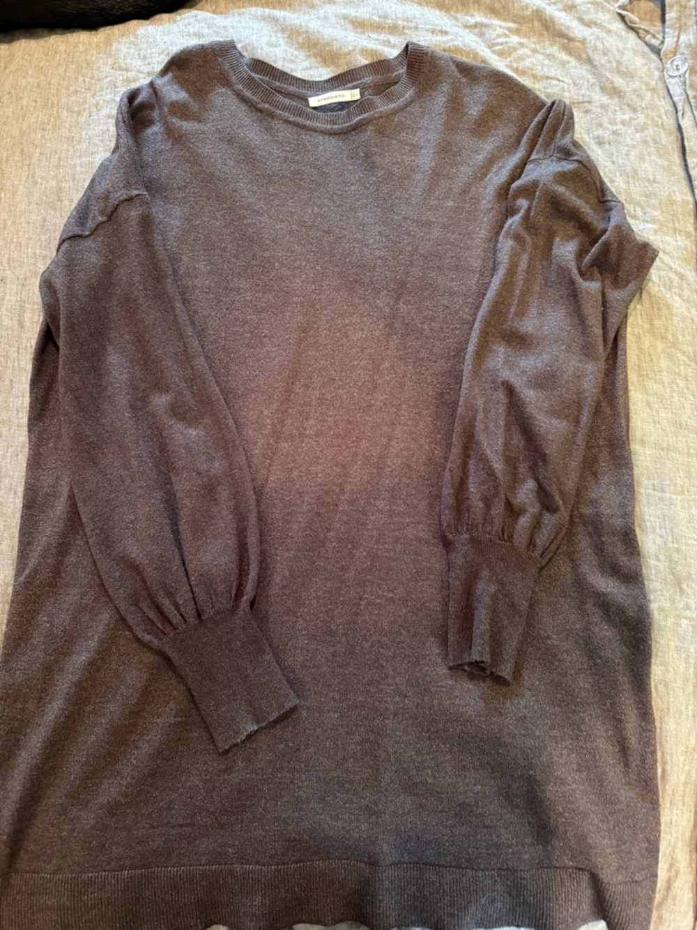 Staccato Large Women’s Dress or Crewneck Sweater Dark Brown